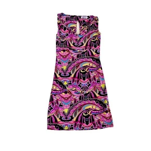 Jennifer Lopez Sleeveless Cowl Neck Open Back Paisley Dress‎ Size XS - Picture 5 of 8